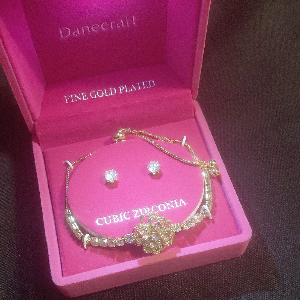 ⚜️📿 Cubic Zirconia Bracelet Set